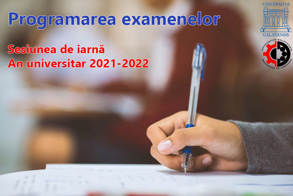 Planificare examene semestrul I - 2021-2022