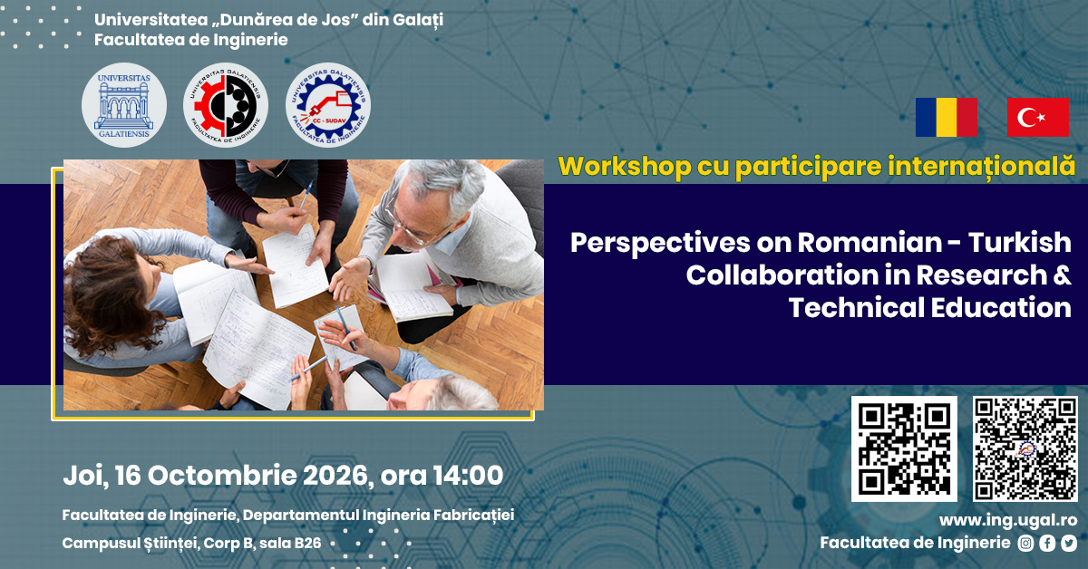 Workshop Perspectives on Romanian - Turkish Collaboration in Research 