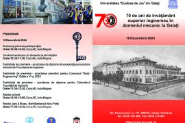 70 de ani de învățământ superior ingineresc în domeniul mecanic la Galați