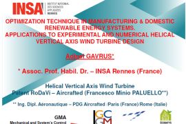DOMESTIC RENEWABLE ENERGY SYSTEMS - Adinel Gavrus